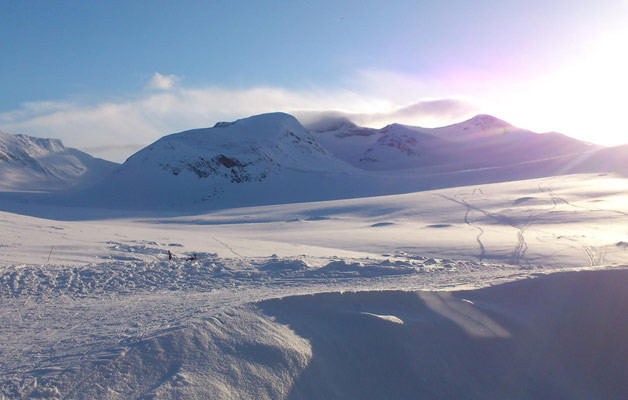Sol över sylarna. Foto Ulf Renman