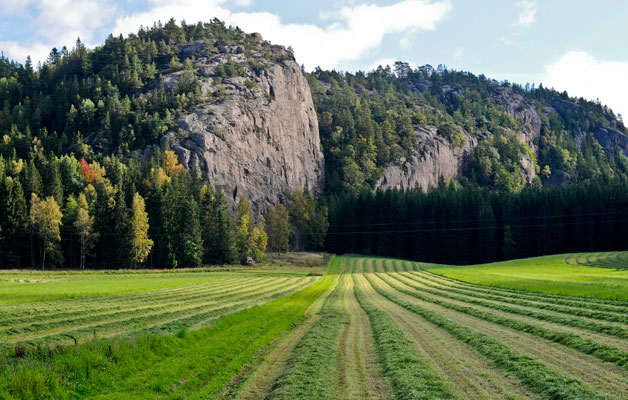 Hallinden är ett av bergen där klätterstopp råder tillsvidare. Foto Maria Pernemalm.