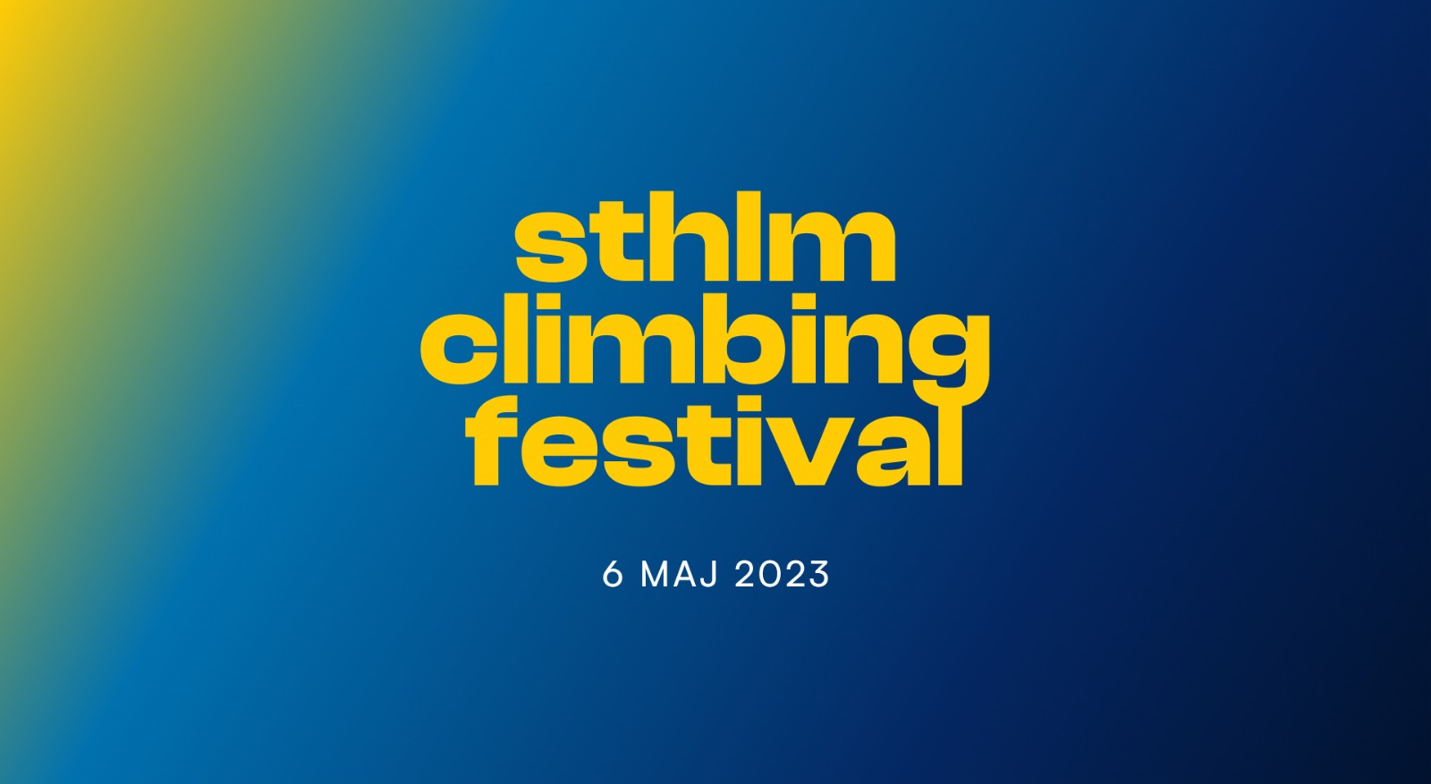 Sthlm Climbing Festival